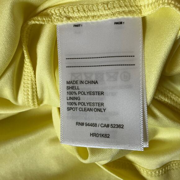 Colorful Yellow Lace Evening Gown Size 10 LAUNDRY Sleeveless Tiered Skirt Formal - Picture 10 of 13